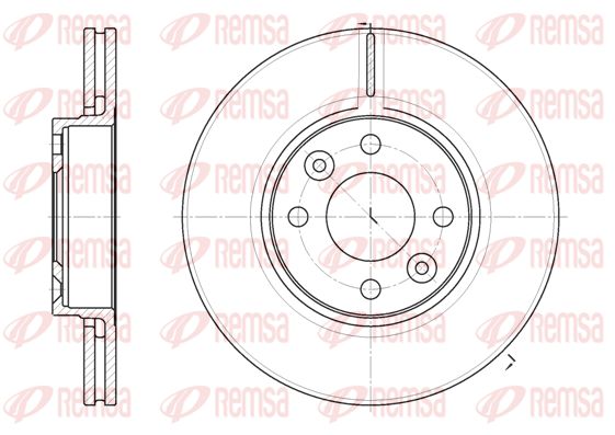 REMSA Тормозной диск 6683.10