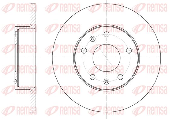 REMSA stabdžių diskas 6721.00
