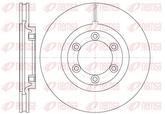 REMSA Тормозной диск 6754.10