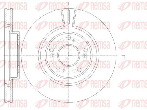 REMSA Тормозной диск 6763.10