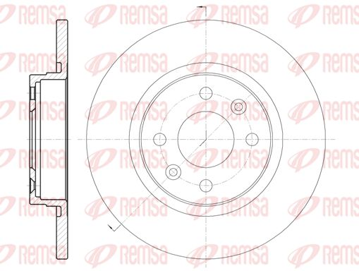 REMSA stabdžių diskas 6809.00