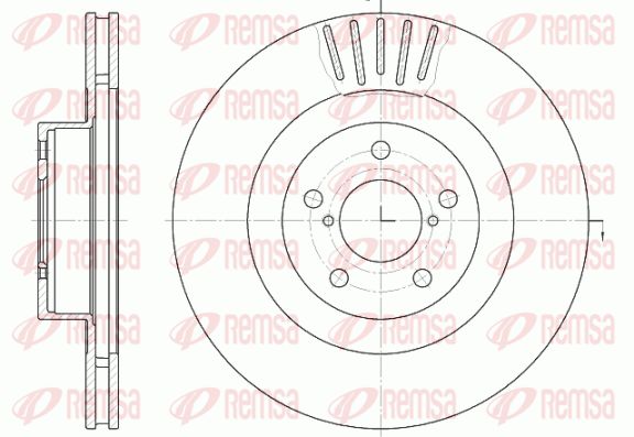 REMSA Тормозной диск 6816.10