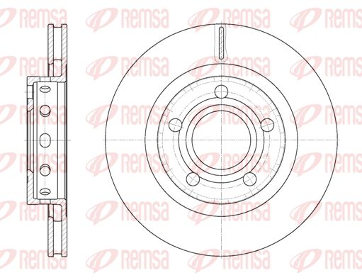 REMSA Тормозной диск 6822.10