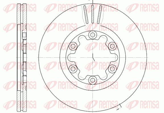 REMSA Тормозной диск 6882.10