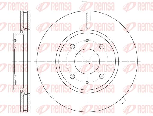 REMSA Тормозной диск 6890.10