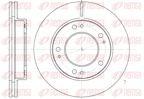 REMSA Тормозной диск 6893.10