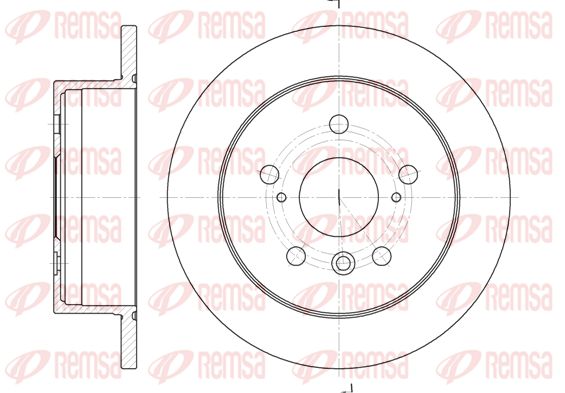 REMSA Тормозной диск 6908.00