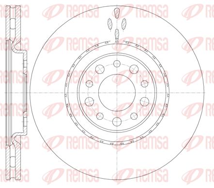 REMSA Тормозной диск 6965.10
