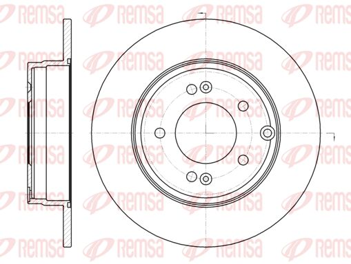 REMSA Тормозной диск 6989.00