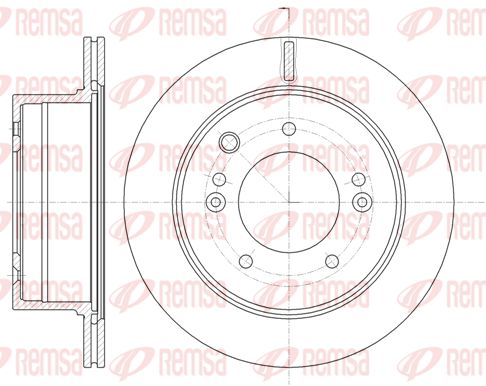 REMSA Тормозной диск 6993.10