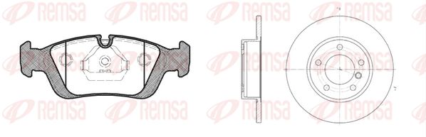 REMSA Комплект тормозов, дисковый тормозной механизм 8384.00