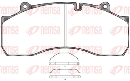 REMSA Комплект тормозных колодок, дисковый тормоз JCA 1073.00