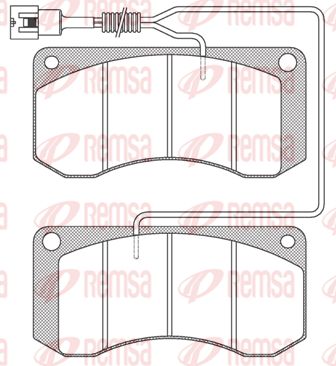 REMSA Комплект тормозных колодок, дисковый тормоз JCA 258.41