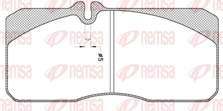 REMSA Комплект тормозных колодок, дисковый тормоз JCA 278.20