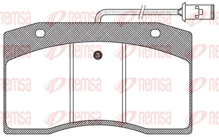 REMSA Комплект тормозных колодок, дисковый тормоз JCA 400.40