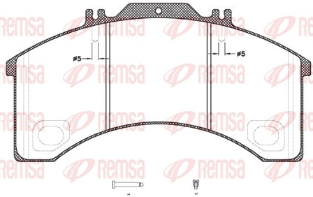 REMSA stabdžių trinkelių rinkinys, diskinis stabdys JCA 498.30