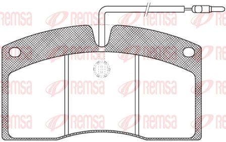 REMSA Комплект тормозных колодок, дисковый тормоз JCA 505.40