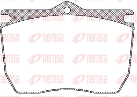 REMSA Комплект тормозных колодок, дисковый тормоз JCA 824.00