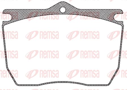 REMSA stabdžių trinkelių rinkinys, diskinis stabdys JCA 824.20