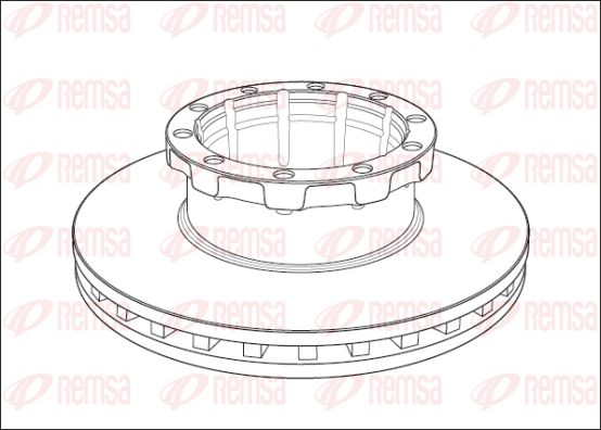 REMSA stabdžių diskas NCA1008.20