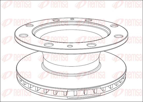 REMSA Тормозной диск NCA1014.20