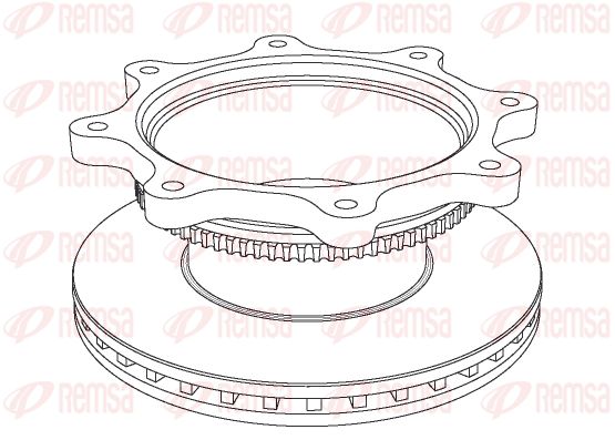 REMSA stabdžių diskas NCA1037.20