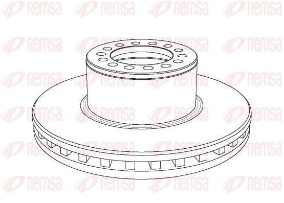 REMSA Тормозной диск NCA1055.20