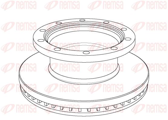 REMSA Тормозной диск NCA1069.20