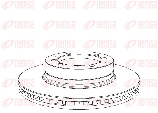 REMSA stabdžių diskas NCA1071.20