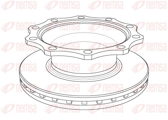 REMSA Тормозной диск NCA1078.20