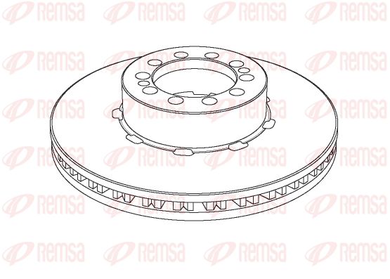 REMSA Тормозной диск NCA1126.20