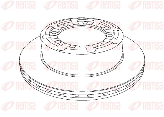 REMSA Тормозной диск NCA1140.20