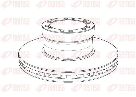 REMSA Тормозной диск NCA1156.20