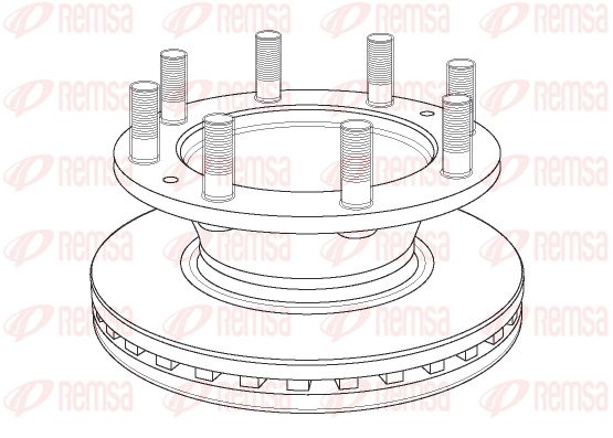 REMSA stabdžių diskas NCA1162.20