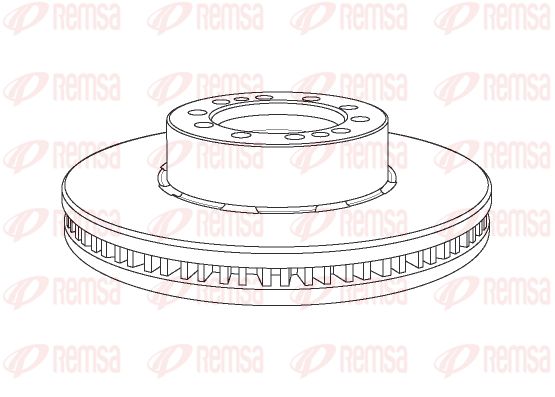 REMSA Тормозной диск NCA1169.20