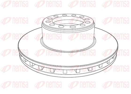 REMSA Тормозной диск NCA1186.20