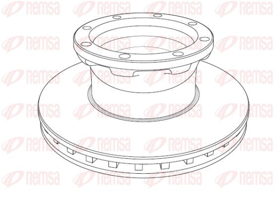 REMSA stabdžių diskas NCA1195.20