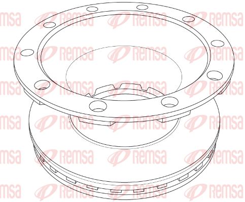 REMSA stabdžių diskas NCA1218.20