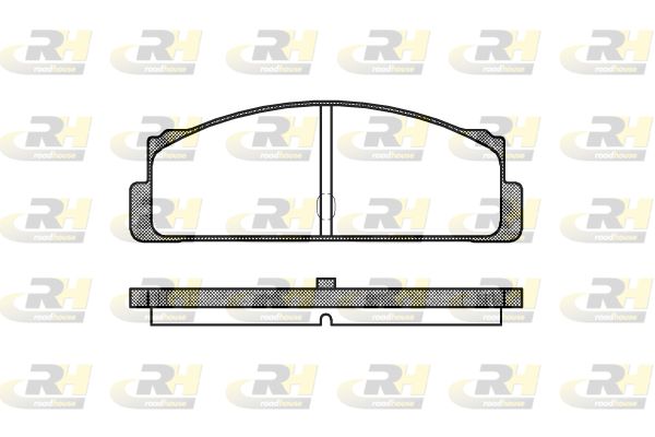 ROADHOUSE Комплект тормозных колодок, дисковый тормоз 2022.10