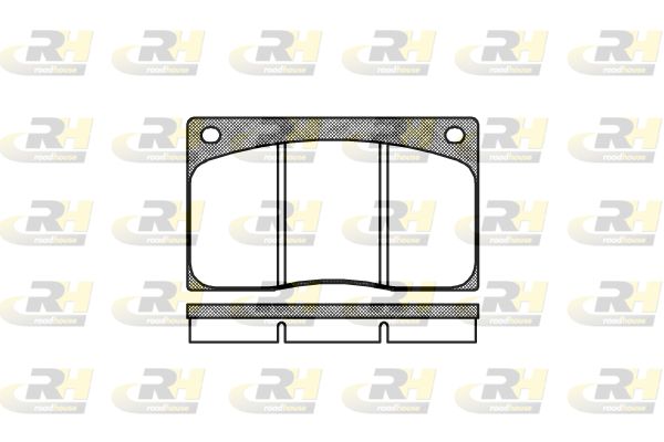 ROADHOUSE Комплект тормозных колодок, дисковый тормоз 2044.00