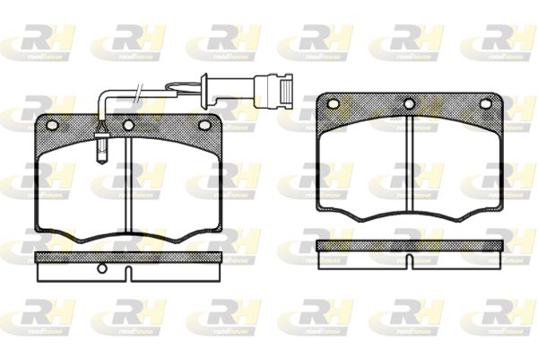 ROADHOUSE Комплект тормозных колодок, дисковый тормоз 2064.02