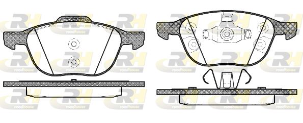 ROADHOUSE Комплект тормозных колодок, дисковый тормоз 21082.30