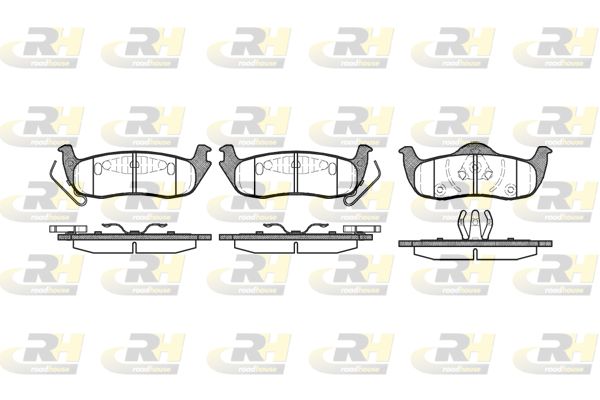ROADHOUSE Комплект тормозных колодок, дисковый тормоз 21106.10