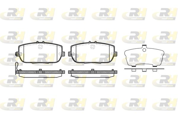 ROADHOUSE Комплект тормозных колодок, дисковый тормоз 21190.01