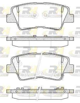 ROADHOUSE Комплект тормозных колодок, дисковый тормоз 21362.52