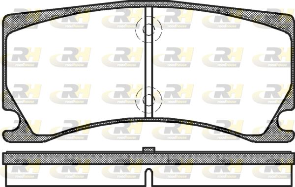 ROADHOUSE Комплект тормозных колодок, дисковый тормоз 21378.00