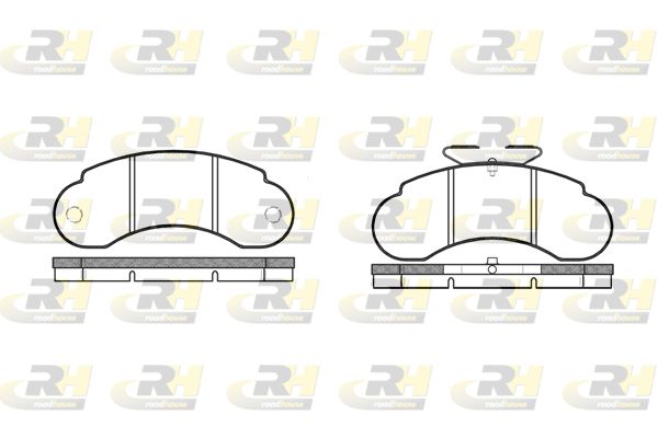 ROADHOUSE Комплект тормозных колодок, дисковый тормоз 2142.10