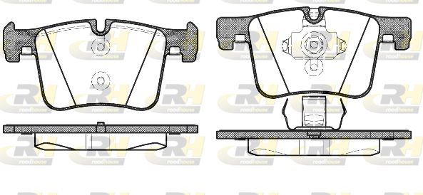 ROADHOUSE Комплект тормозных колодок, дисковый тормоз 21457.00