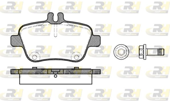 ROADHOUSE Комплект тормозных колодок, дисковый тормоз 21477.00