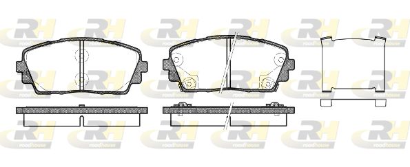 ROADHOUSE Комплект тормозных колодок, дисковый тормоз 21481.02